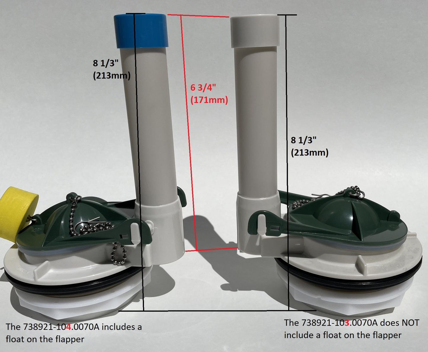 OEM Flush Valve for Am. Standard 738921-104.0070A Flush Valve